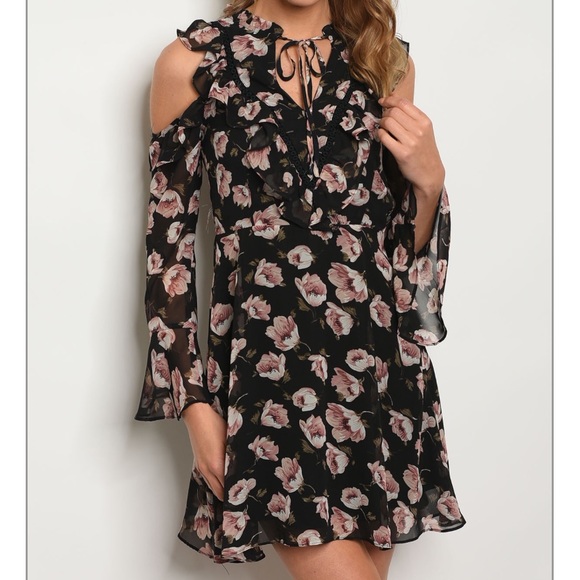 Ruffled Floral Dress - Picture 2 of 4